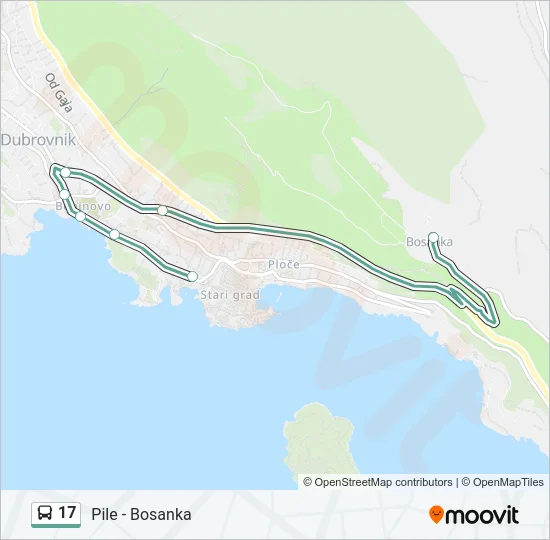 17 Bus Line Map