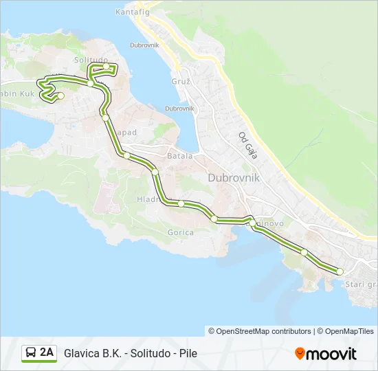 2A Bus Line Map