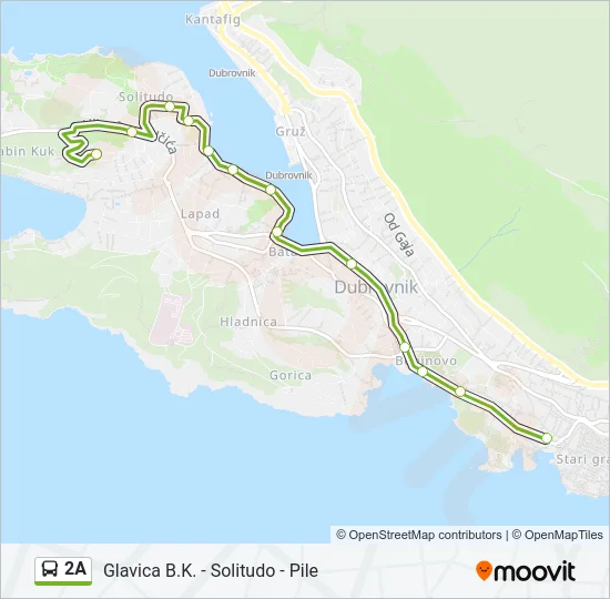 2A Bus Line Map