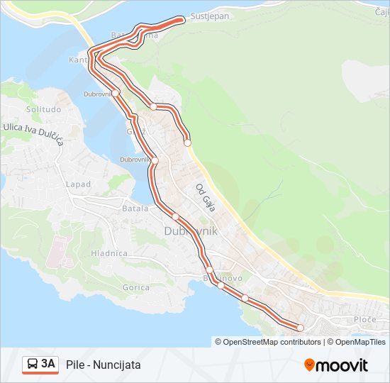 3A bus Line Map