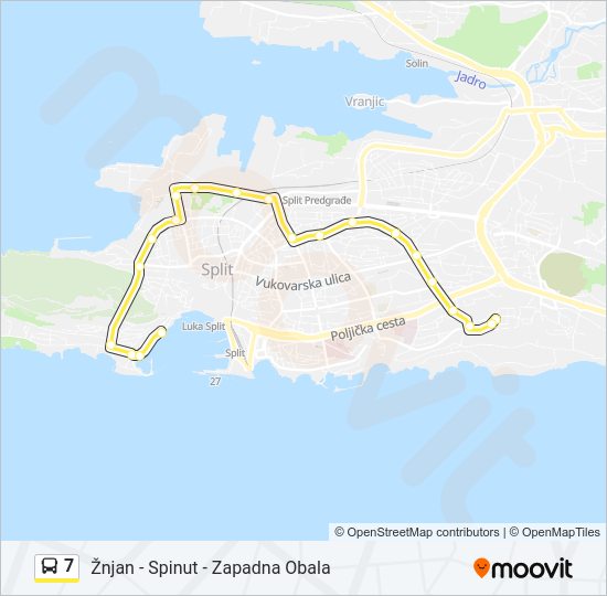 7 Bus Line Map