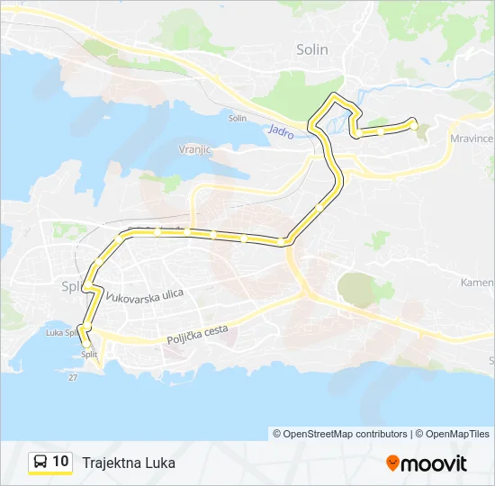 10 Bus Line Map