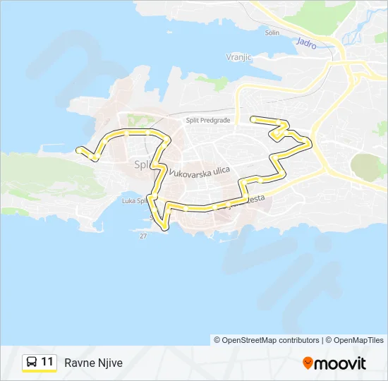 11 Bus Line Map