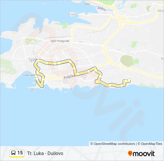15 Bus Line Map