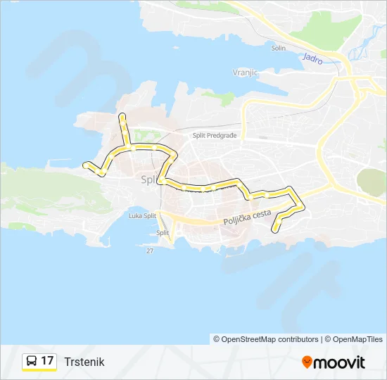 17 Bus Line Map