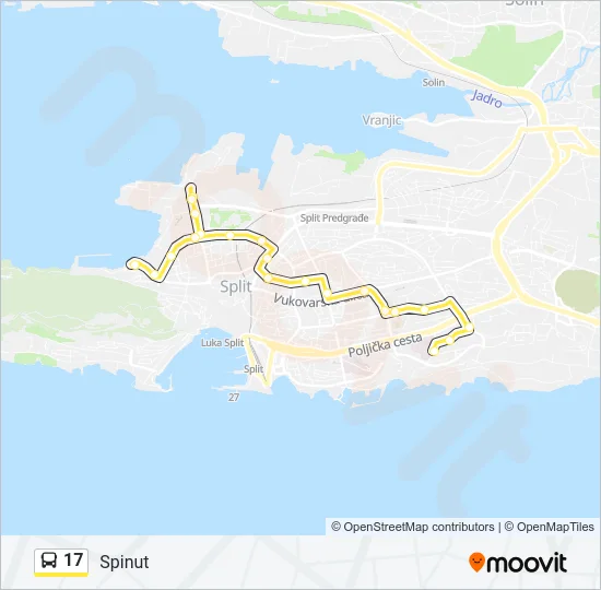 17 Bus Line Map