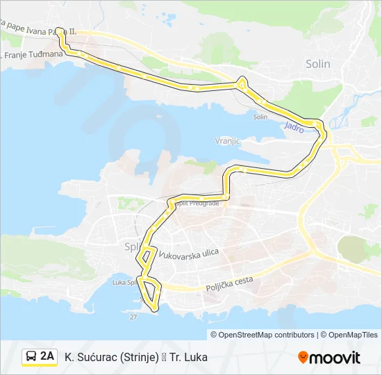 2A Bus Line Map
