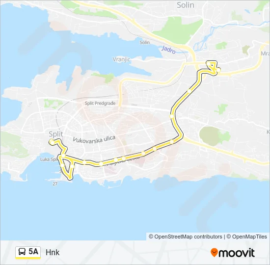 5A Bus Line Map