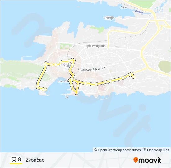 8 Bus Line Map