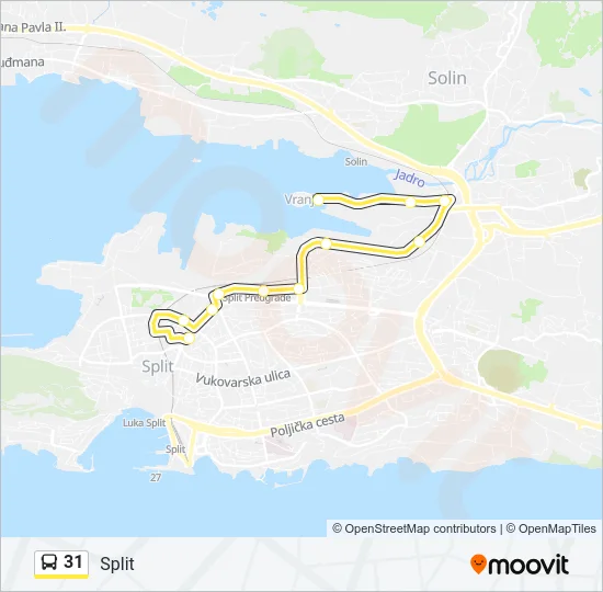 31 Bus Line Map