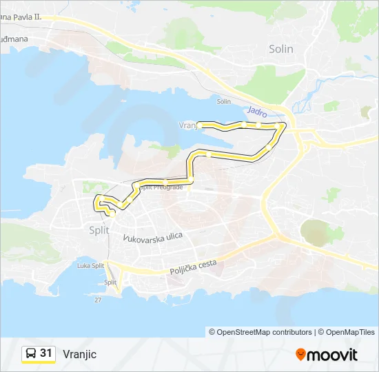 31 Bus Line Map