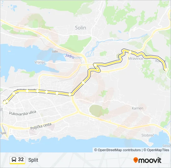 32 Bus Line Map