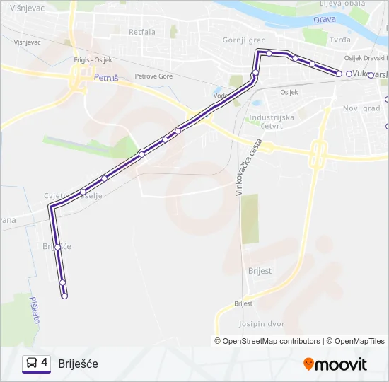 4 Bus Line Map