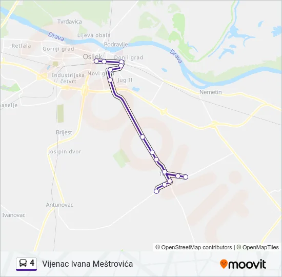 4 Bus Line Map
