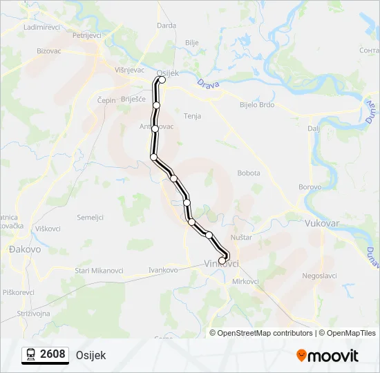2608 Train Line Map