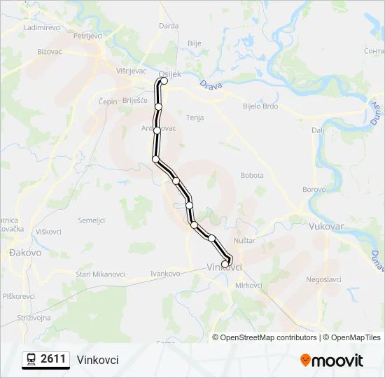2611 Train Line Map