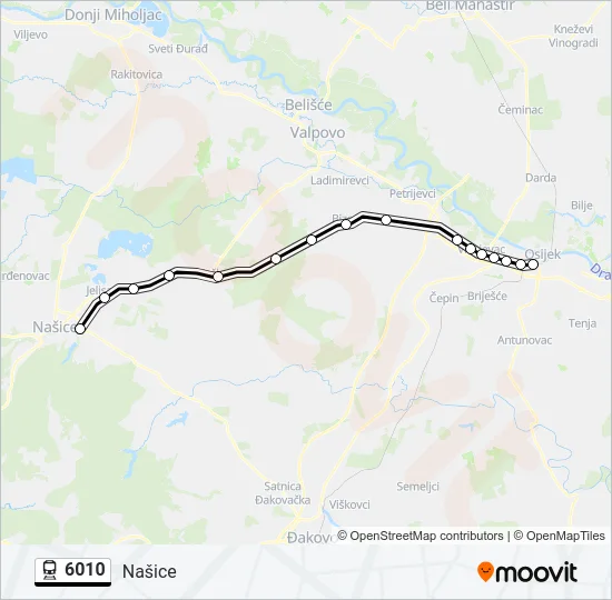 6010 Train Line Map