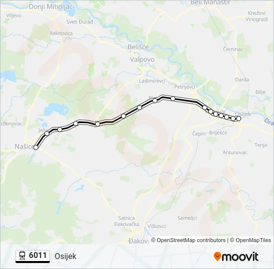 6011 Train Line Map