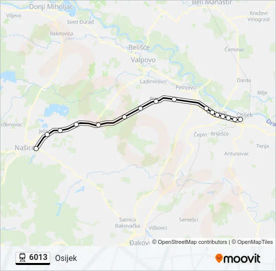 6013 Train Line Map