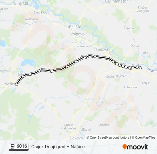 6016 Train Line Map