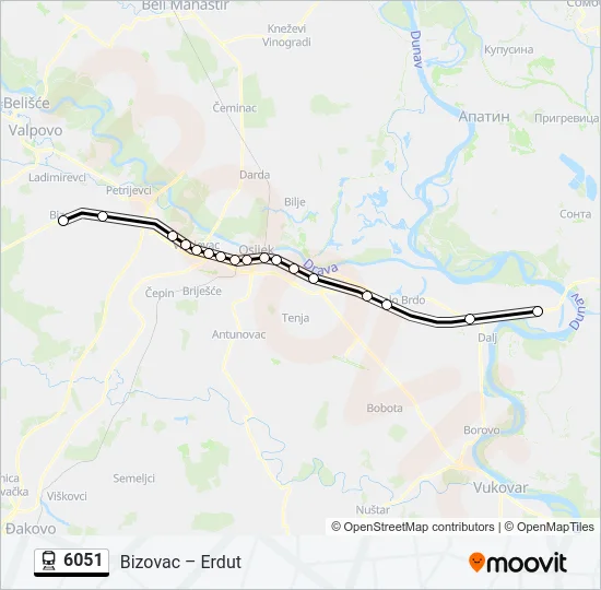 6051 Train Line Map