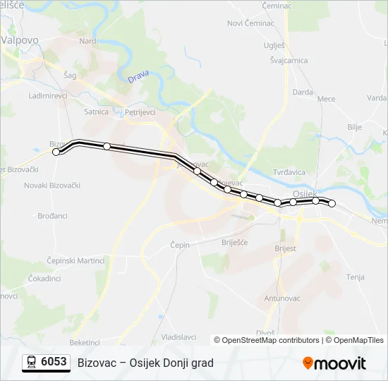 6053 Train Line Map