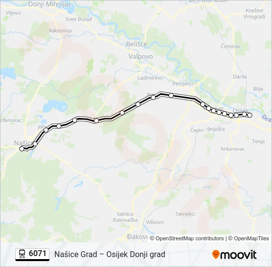 6071 Train Line Map