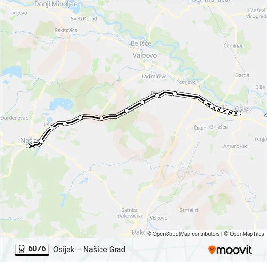 6076 Train Line Map