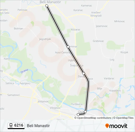 6216 Train Line Map