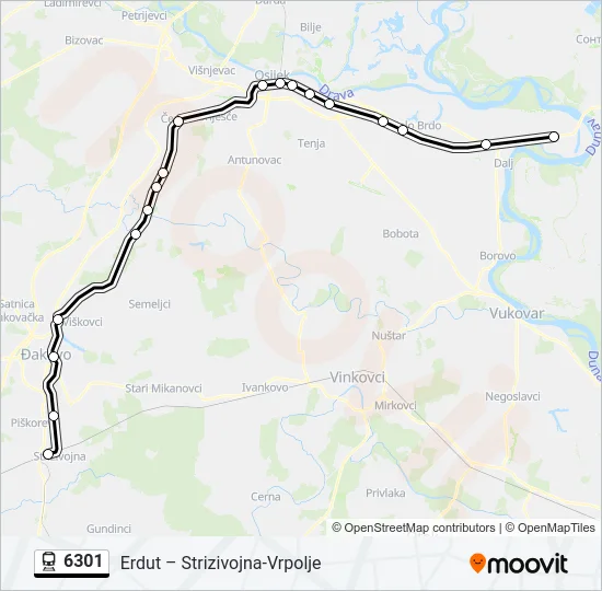 6301 Train Line Map