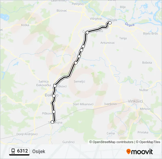 6312 Train Line Map