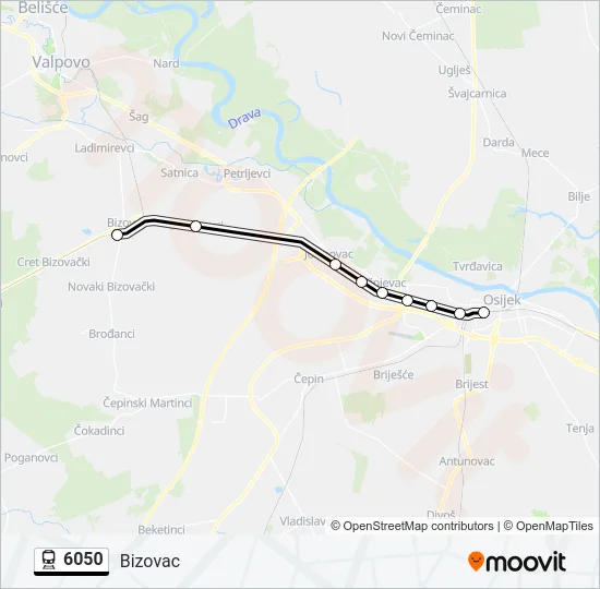 6050 Train Line Map