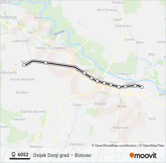 6052 Train Line Map