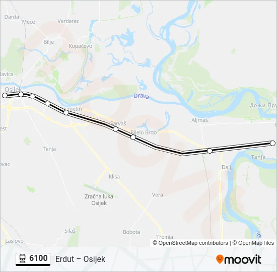 6100 Train Line Map