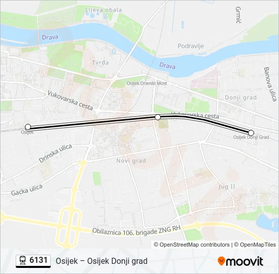 6131 Train Line Map