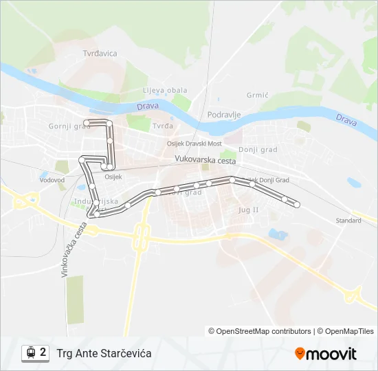 2 Light Rail Line Map