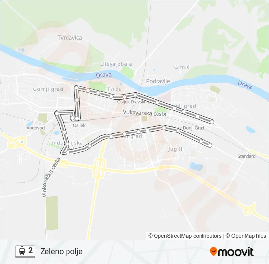 2 Light Rail Line Map