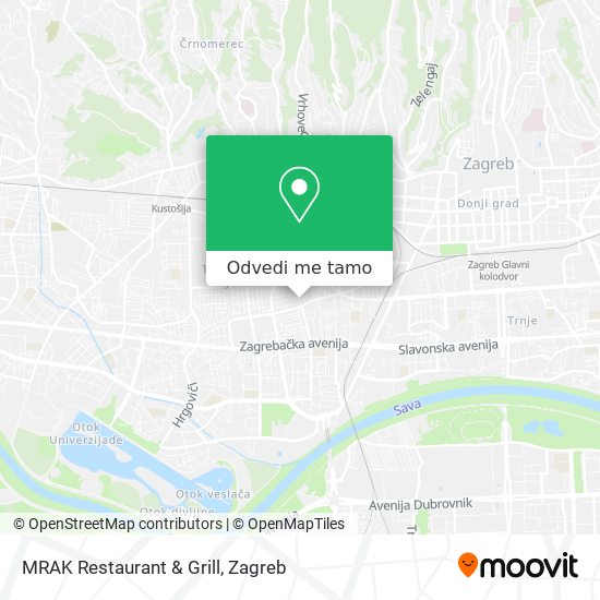 Karta MRAK Restaurant & Grill