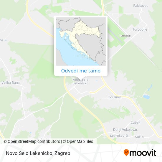 Karta Novo Selo Lekeničko