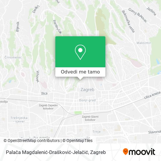 Karta Palača Magdalenić-Drašković-Jelačić