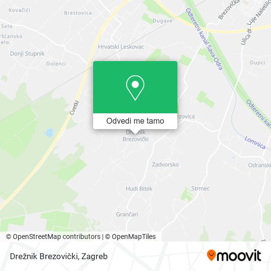 Karta Drežnik Brezovički