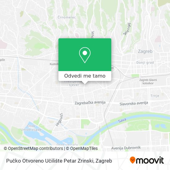 Karta Pučko Otvoreno Učilište Petar Zrinski