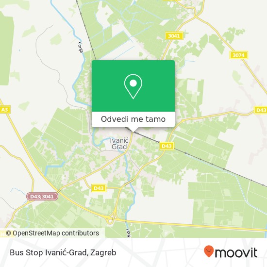 Karta Bus Stop Ivanić-Grad