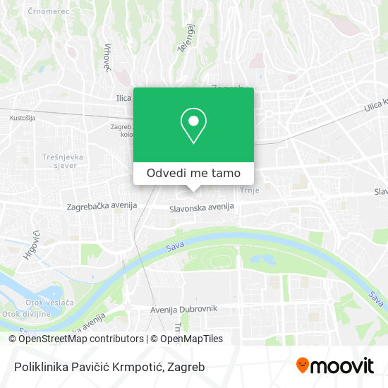 Karta Poliklinika Pavičić Krmpotić