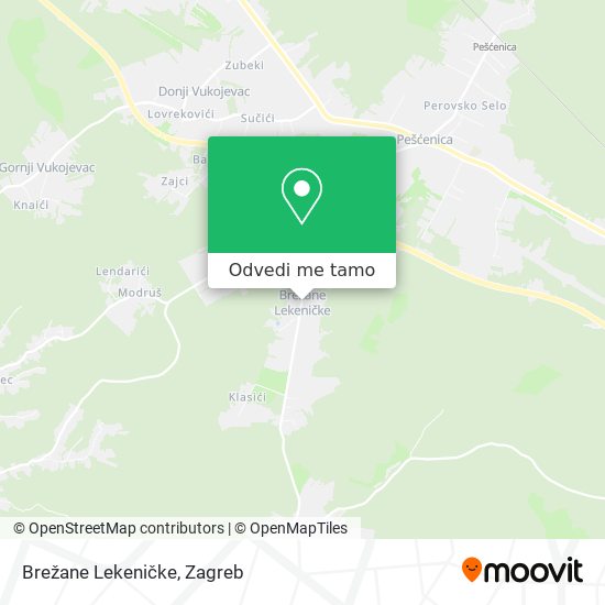 Karta Brežane Lekeničke