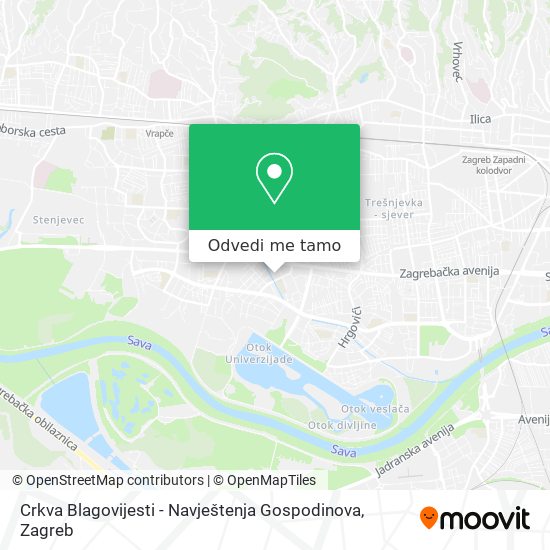 Karta Crkva Blagovijesti - Navještenja Gospodinova