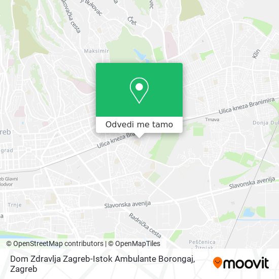 Karta Dom Zdravlja Zagreb-Istok Ambulante Borongaj