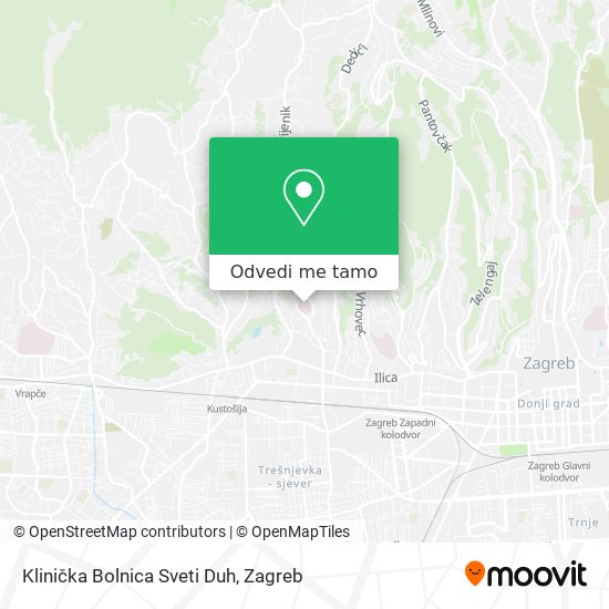 Karta Klinička Bolnica Sveti Duh