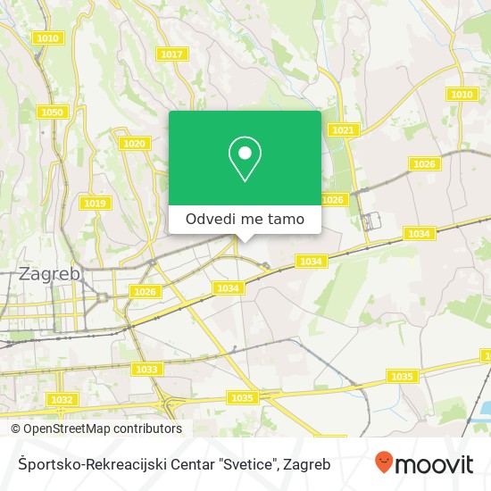 Karta Športsko-Rekreacijski Centar "Svetice"