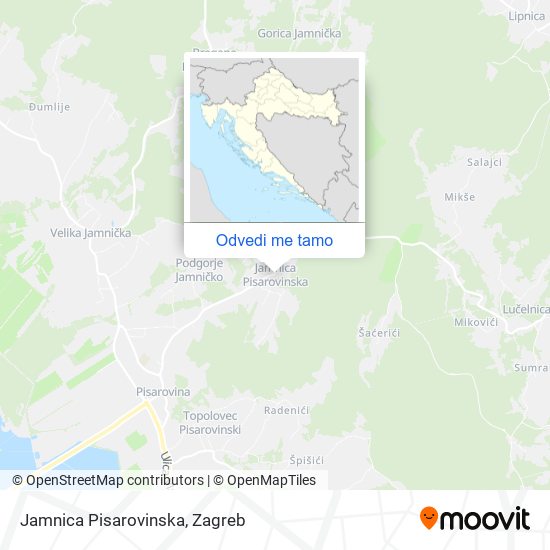 Karta Jamnica Pisarovinska